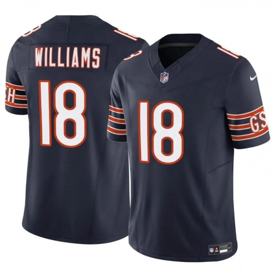 Youth Chicago Bears 18 Caleb Williams Navy 2024 Draft F U S E Vapor Stitched Football Jersey Youth Chicago Bears 18 Caleb Williams Navy 2024 Draft F U S E Vapor Stitched Football Jersey