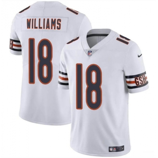 Youth Chicago Bears 18 Caleb Williams White 2024 Draft Vapor Stitched Football Jersey Youth Chicago Bears 18 Caleb Williams White 2024 Draft Vapor Stitched Football Jersey