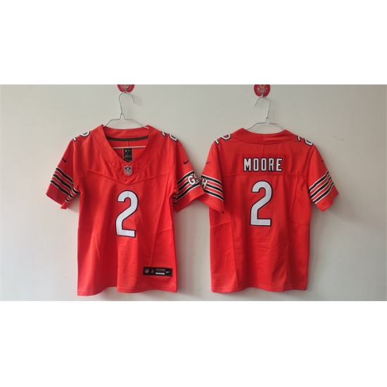 Youth Chicago Bears 2 DJ Moore Orange F U S E Vapor Stitched Football Jersey Youth Chicago Bears 2 DJ Moore Orange F U S E Vapor Stitched Football Jersey