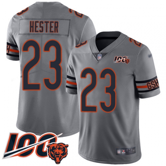 Youth Chicago Bears 23 Devin Hester Limited Silver Inverted Legend 100th Season Football Jersey Youth Chicago Bears 23 Devin Hester Limited Silver Inverted Legend 100th Season Football Jersey