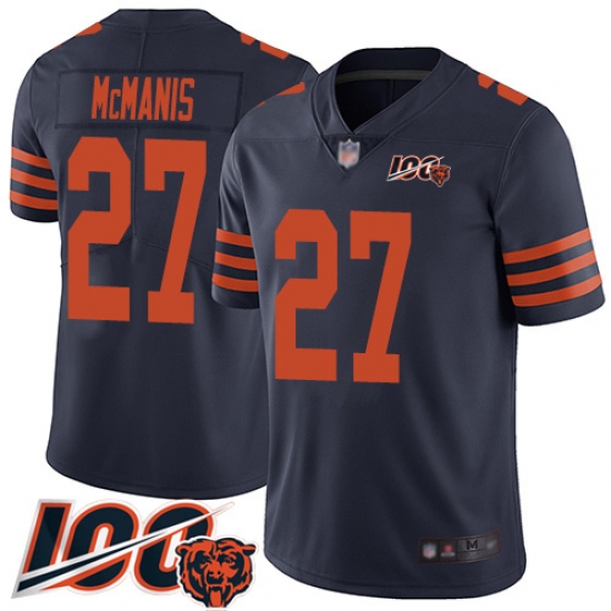 Youth Chicago Bears 27 Sherrick McManis Limited Navy Blue Rush Vapor Untouchable 100th Season Football Jersey Youth Chicago Bears 27 Sherrick McManis Limited Navy Blue Rush Vapor Untouchable 100th Season Football Jersey
