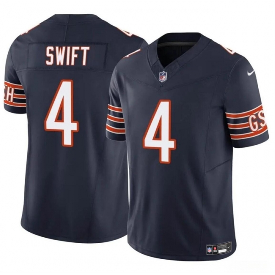 Youth Chicago Bears 4 D'Andre Swift Navy 2023 F U S E Vapor Stitched Football Jersey Youth Chicago Bears 4 D'Andre Swift Navy 2023 F U S E Vapor Stitched Football Jersey