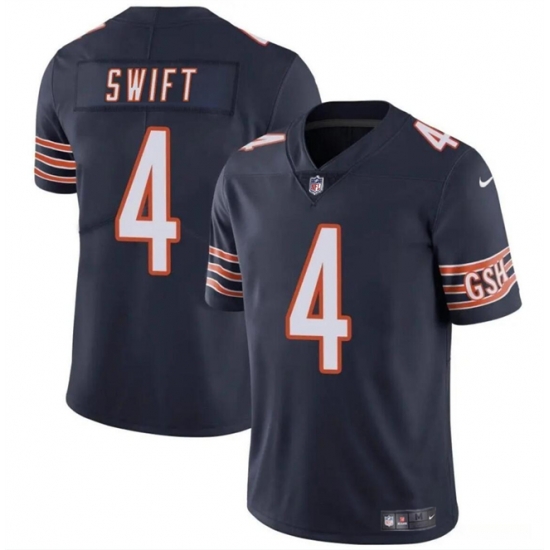 Youth Chicago Bears 4 D'Andre Swift Navy Vapor Stitched Football Jersey Youth Chicago Bears 4 D'Andre Swift Navy Vapor Stitched Football Jersey