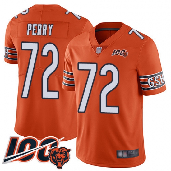 Youth Chicago Bears 72 William Perry Orange Alternate 100th Season Limited Football Jersey Youth Chicago Bears 72 William Perry Orange Alternate 100th Season Limited Football Jersey