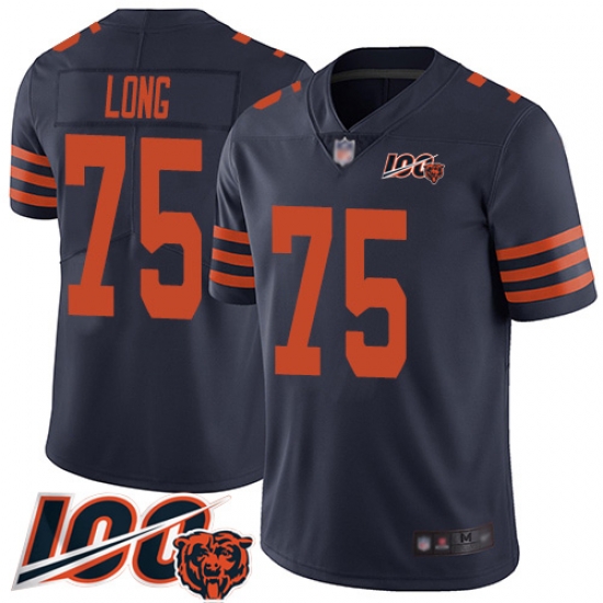 Youth Chicago Bears 75 Kyle Long Limited Navy Blue Rush Vapor Untouchable 100th Season Football Jersey Youth Chicago Bears 75 Kyle Long Limited Navy Blue Rush Vapor Untouchable 100th Season Football Jersey