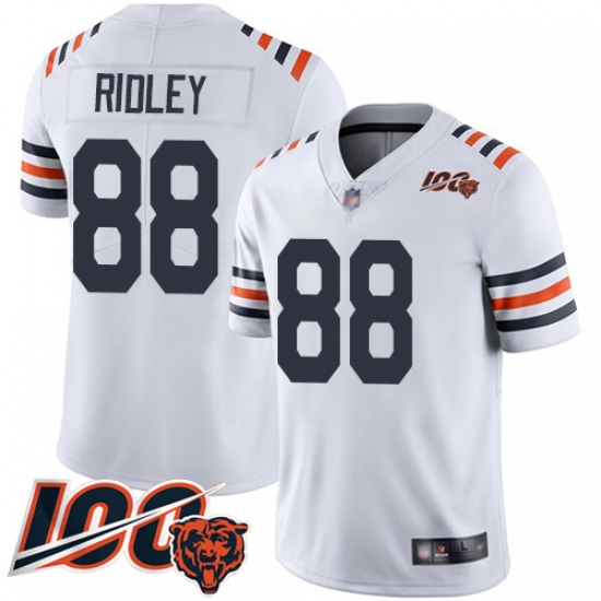 Youth Chicago Bears 88 Riley Ridley White 100th Season Limited Football Jersey Youth Chicago Bears 88 Riley Ridley White 100th Season Limited Football Jersey