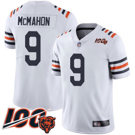 Youth Chicago Bears 9 Jim McMahon White 100th Season Limited Football Jersey Youth Chicago Bears 9 Jim McMahon White 100th Season Limited Football Jersey