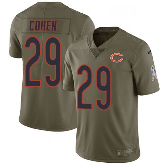 Youth Nike Chicago Bears 29 Tarik Cohen Limited Olive 2017 Salute to Service NFL Jersey Youth Nike Chicago Bears 29 Tarik Cohen Limited Olive 2017 Salute to Service NFL Jersey