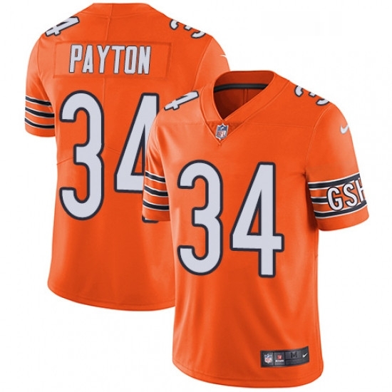 Youth Nike Chicago Bears 34 Walter Payton Limited Orange Rush Vapor Untouchable NFL Jersey Youth Nike Chicago Bears 34 Walter Payton Limited Orange Rush Vapor Untouchable NFL Jersey