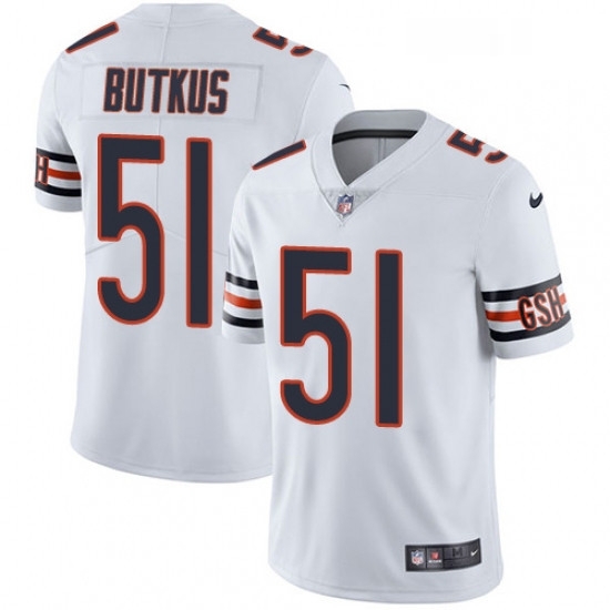 Youth Nike Chicago Bears 51 Dick Butkus White Vapor Untouchable Limited Player NFL Jersey Youth Nike Chicago Bears 51 Dick Butkus White Vapor Untouchable Limited Player NFL Jersey