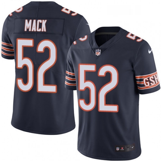 Youth Nike Chicago Bears 52 Khalil Mack Navy Blue Team Color Vapor Untouchable Limited Player NFL Jersey Youth Nike Chicago Bears 52 Khalil Mack Navy Blue Team Color Vapor Untouchable Limited Player NFL Jersey