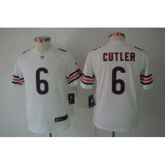 Youth Nike Chicago Bears #6 Cutler White Limited Jerseys Youth Nike Chicago Bears #6 Cutler White Limited Jerseys