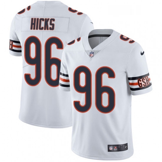 Youth Nike Chicago Bears 96 Akiem Hicks White Vapor Untouchable Limited Player NFL Jersey Youth Nike Chicago Bears 96 Akiem Hicks White Vapor Untouchable Limited Player NFL Jersey