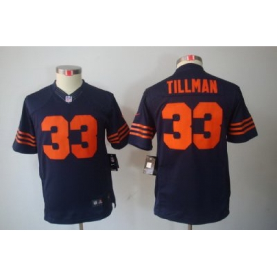 Youth Nike NFL Chicago Bears #33 Charles Tillman Blue LIMITED Jerseys(Orange Number) Youth Nike NFL Chicago Bears #33 Charles Tillman Blue LIMITED Jerseys(Orange Number)