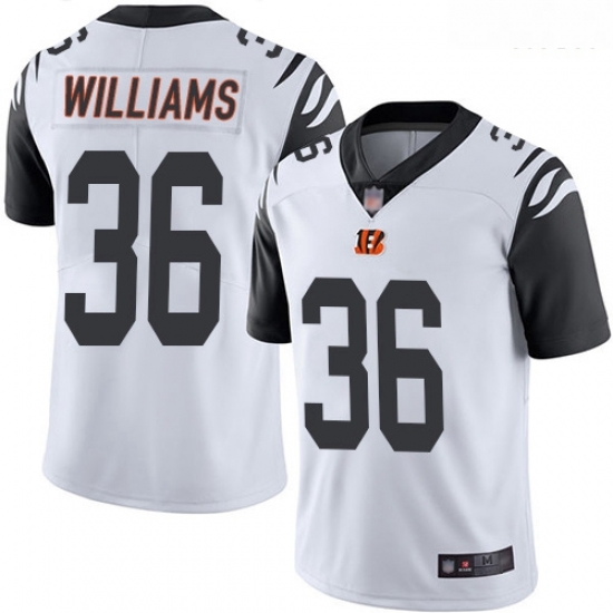 Bengals 36 Shawn Williams White Men Stitched Football Limited Rush Jersey Bengals 36 Shawn Williams White Men Stitched Football Limited Rush Jersey