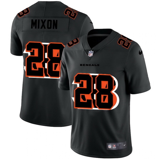 Cincinnati Bengals 28 Joe Mixon Men Nike Team Logo Dual Overlap Limited NFL Jersey Black Cincinnati Bengals 28 Joe Mixon Men Nike Team Logo Dual Overlap Limited NFL Jersey Black