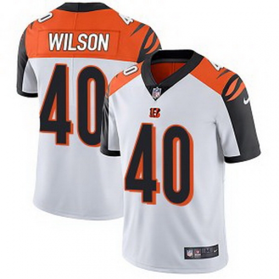Cincinnati Bengals 40 Brandon Wilson Men Limited White Color Vapor Untouchable Jersey Cincinnati Bengals 40 Brandon Wilson Men Limited White Color Vapor Untouchable Jersey