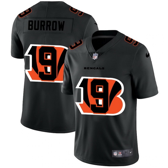 Cincinnati Bengals 9 Joe Burrow Men Nike Team Logo Dual Overlap Limited NFL Jersey Black Cincinnati Bengals 9 Joe Burrow Men Nike Team Logo Dual Overlap Limited NFL Jersey Black