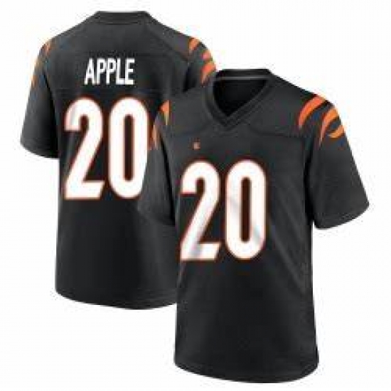 Men Cincinnati Bengals #20 Eli Apple 2021 Black Vapor Limited Stitched NFL Jersey Men Cincinnati Bengals #20 Eli Apple 2021 Black Vapor Limited Stitched NFL Jersey