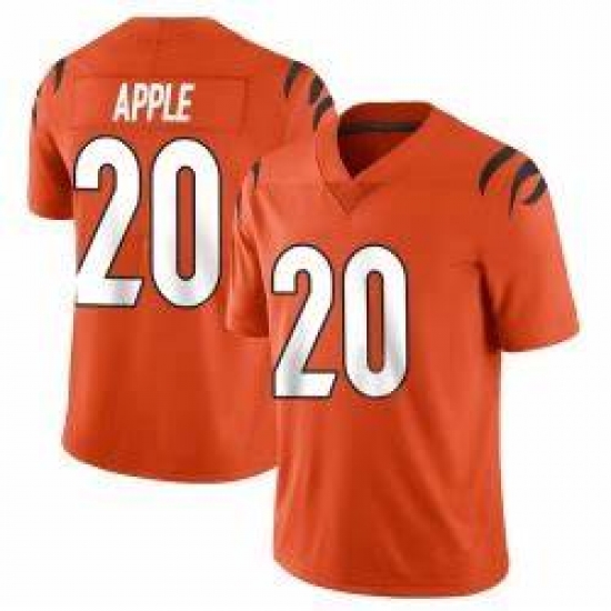 Men Cincinnati Bengals #20 Eli Apple 2021 Orange Vapor Limited Stitched NFL Jersey Men Cincinnati Bengals #20 Eli Apple 2021 Orange Vapor Limited Stitched NFL Jersey