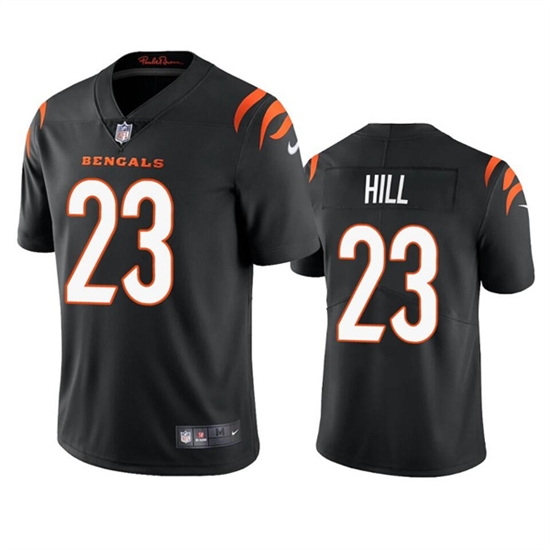 Men Cincinnati Bengals 23 Daxton Hill Black Vapor Untouchable Limited Stitched Jersey Men Cincinnati Bengals 23 Daxton Hill Black Vapor Untouchable Limited Stitched Jersey