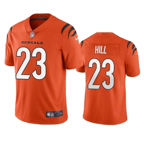 Men Cincinnati Bengals 23 Daxton Hill Orange Vapor Untouchable Limited Stitched Jersey Men Cincinnati Bengals 23 Daxton Hill Orange Vapor Untouchable Limited Stitched Jersey