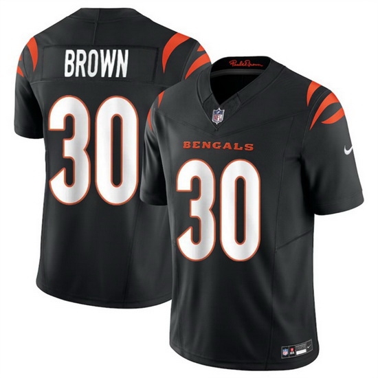 Men Cincinnati Bengals 30 Chase Brown Black 2024 F U S E Vapor Untouchable Limited Stitched Jersey Men Cincinnati Bengals 30 Chase Brown Black 2024 F U S E Vapor Untouchable Limited Stitched Jersey