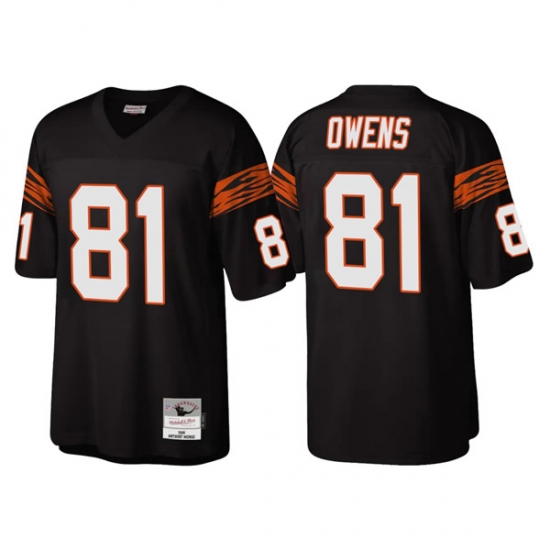 Men Cincinnati Bengals 81 Terrell Owens Black Throwback Legacy Stitched Jerse Men Cincinnati Bengals 81 Terrell Owens Black Throwback Legacy Stitched Jerse
