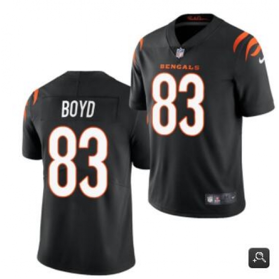 Men Cincinnati Bengals #83 Tyler Boyd 2021 Black Vapor Untouchable Limited Stitched NFL Jersey Men Cincinnati Bengals #83 Tyler Boyd 2021 Black Vapor Untouchable Limited Stitched NFL Jersey