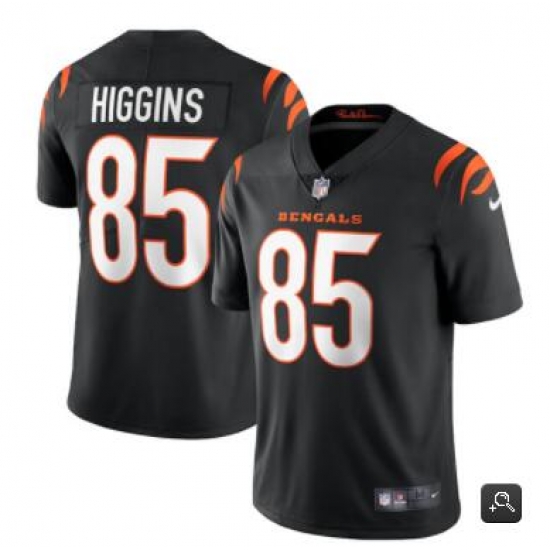 Men Cincinnati Bengals #85 Tee Higgins 2021 Black Vapor Untouchable Limited Stitched NFL Jersey Men Cincinnati Bengals #85 Tee Higgins 2021 Black Vapor Untouchable Limited Stitched NFL Jersey