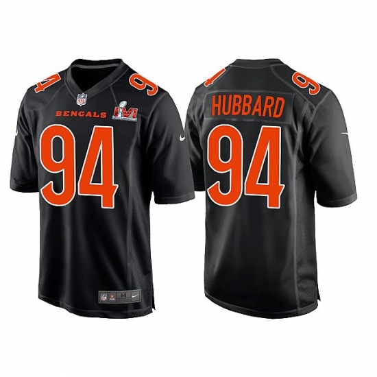 Men Cincinnati Bengals 94 Sam Hubbard 2022 Black Super Bowl LVI Game Stitched Jersey Men Cincinnati Bengals 94 Sam Hubbard 2022 Black Super Bowl LVI Game Stitched Jersey