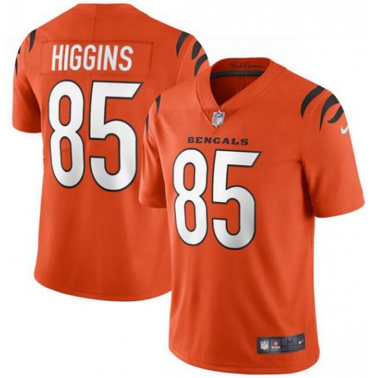 Men Nike Cincinnati Bengals 85 Tee Higgins Orange Vapor Limited Jersey Men Nike Cincinnati Bengals 85 Tee Higgins Orange Vapor Limited Jersey