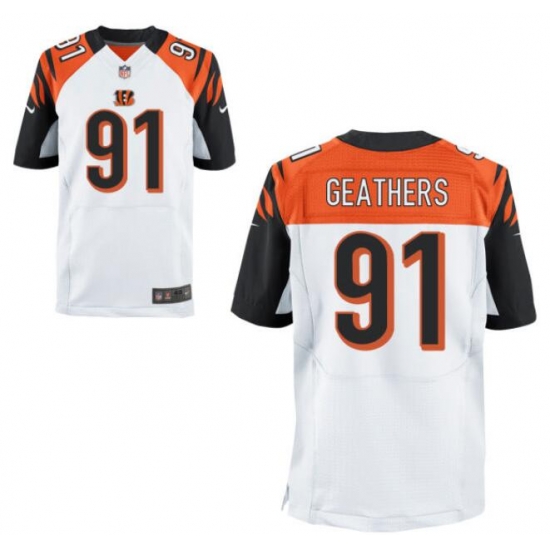 Men Nike Cincinnati Bengals #91 Robert Geathers White Untouchable Vapor Limited jersey Men Nike Cincinnati Bengals #91 Robert Geathers White Untouchable Vapor Limited jersey