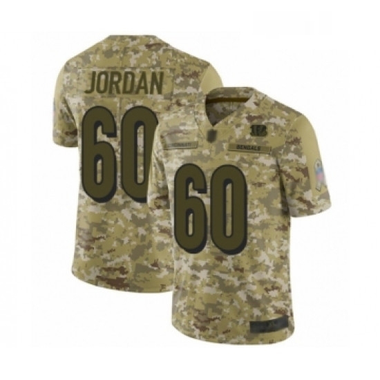 Mens Cincinnati Bengals 60 Michael Jordan Limited Camo 2018 Salute to Service Football Jersey Mens Cincinnati Bengals 60 Michael Jordan Limited Camo 2018 Salute to Service Football Jersey