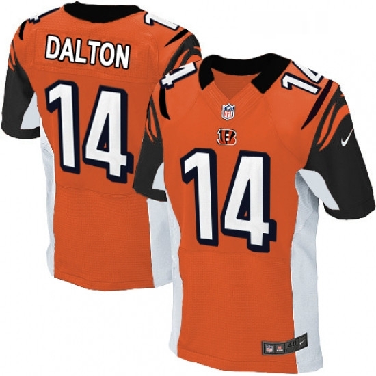 Mens Nike Cincinnati Bengals 14 Andy Dalton Elite Orange Alternate NFL Jersey Mens Nike Cincinnati Bengals 14 Andy Dalton Elite Orange Alternate NFL Jersey