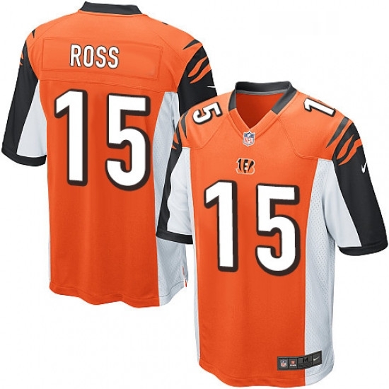 Mens Nike Cincinnati Bengals 15 John Ross Game Orange Alternate NFL Jersey Mens Nike Cincinnati Bengals 15 John Ross Game Orange Alternate NFL Jersey