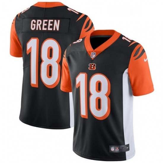 Mens Nike Cincinnati Bengals 18 AJ Green Vapor Untouchable Limited Black Team Color NFL Jersey Mens Nike Cincinnati Bengals 18 AJ Green Vapor Untouchable Limited Black Team Color NFL Jersey