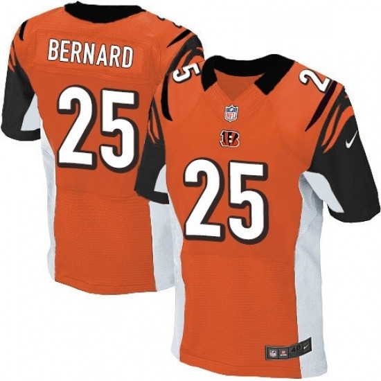 Mens Nike Cincinnati Bengals 25 Giovani Bernard Elite Orange Alternate NFL Jersey Mens Nike Cincinnati Bengals 25 Giovani Bernard Elite Orange Alternate NFL Jersey