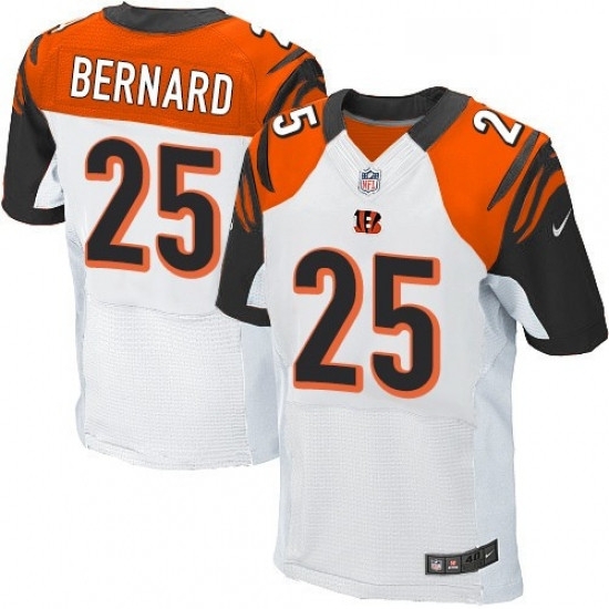 Mens Nike Cincinnati Bengals 25 Giovani Bernard Elite White NFL Jersey Mens Nike Cincinnati Bengals 25 Giovani Bernard Elite White NFL Jersey