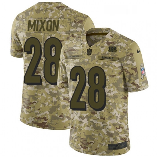 Mens Nike Cincinnati Bengals 28 Joe Mixon Limited Camo 2018 Salute to Service NFL Jersey Mens Nike Cincinnati Bengals 28 Joe Mixon Limited Camo 2018 Salute to Service NFL Jersey