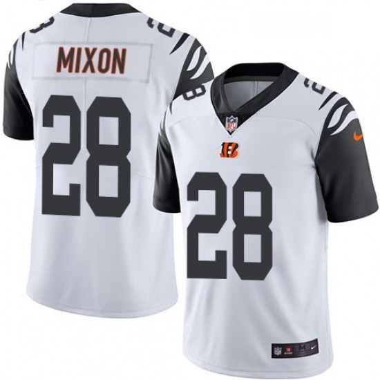 Mens Nike Cincinnati Bengals 28 Joe Mixon Limited White Rush Vapor Untouchable NFL Jersey Mens Nike Cincinnati Bengals 28 Joe Mixon Limited White Rush Vapor Untouchable NFL Jersey