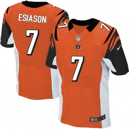 Mens Nike Cincinnati Bengals 7 Boomer Esiason Elite Orange Alternate NFL Jersey Mens Nike Cincinnati Bengals 7 Boomer Esiason Elite Orange Alternate NFL Jersey