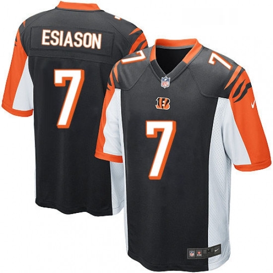 Mens Nike Cincinnati Bengals 7 Boomer Esiason Game Black Team Color NFL Jersey Mens Nike Cincinnati Bengals 7 Boomer Esiason Game Black Team Color NFL Jersey