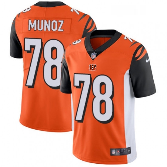Mens Nike Cincinnati Bengals 78 Anthony Munoz Vapor Untouchable Limited Orange Alternate NFL Jersey Mens Nike Cincinnati Bengals 78 Anthony Munoz Vapor Untouchable Limited Orange Alternate NFL Jersey