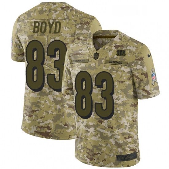 Mens Nike Cincinnati Bengals 83 Tyler Boyd Limited Camo 2018 Salute to Service NFL Jersey Mens Nike Cincinnati Bengals 83 Tyler Boyd Limited Camo 2018 Salute to Service NFL Jersey
