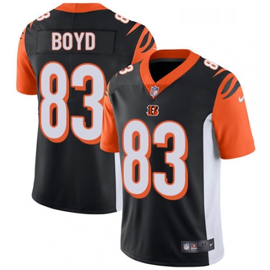 Mens Nike Cincinnati Bengals 83 Tyler Boyd Vapor Untouchable Limited Black Team Color NFL Jersey Mens Nike Cincinnati Bengals 83 Tyler Boyd Vapor Untouchable Limited Black Team Color NFL Jersey