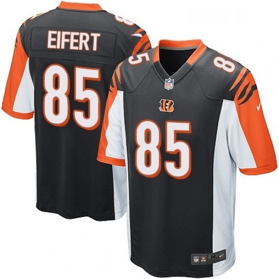 Mens Nike Cincinnati Bengals 85 Tyler Eifert Game Black Team Color NFL Jersey Mens Nike Cincinnati Bengals 85 Tyler Eifert Game Black Team Color NFL Jersey