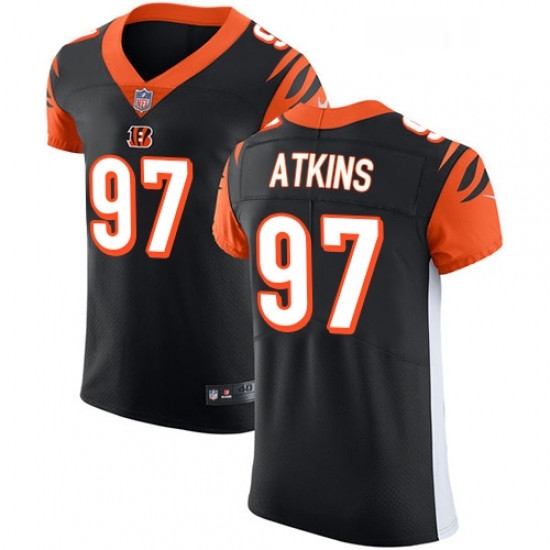 Mens Nike Cincinnati Bengals 97 Geno Atkins Black Team Color Vapor Untouchable Elite Player NFL Jersey Mens Nike Cincinnati Bengals 97 Geno Atkins Black Team Color Vapor Untouchable Elite Player NFL Jersey