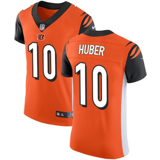 Nike Bengals #10 Kevin Huber Orange Alternate Mens Stitched NFL Vapor Untouchable Elite Jersey Nike Bengals #10 Kevin Huber Orange Alternate Mens Stitched NFL Vapor Untouchable Elite Jersey