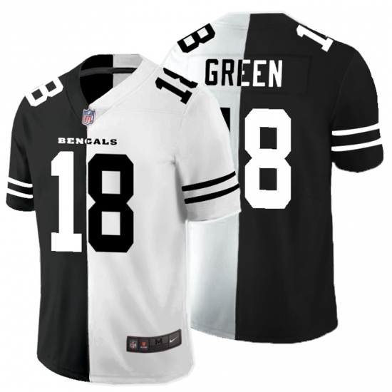Nike Bengals 18 A.J. Green Black And White Split Vapor Untouchable Limited Jersey Nike Bengals 18 A.J. Green Black And White Split Vapor Untouchable Limited Jersey